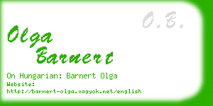 olga barnert business card